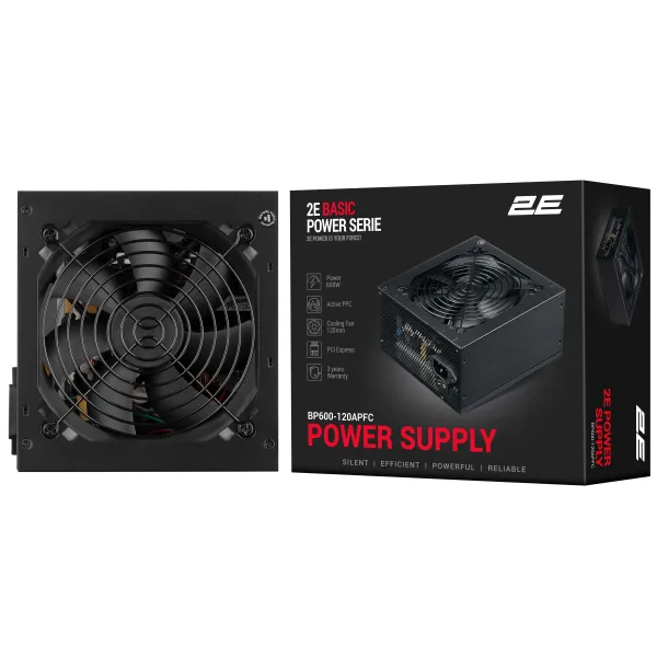 Блок живлення Basic Power 600W 2E (2E-BP600-120APFC) - Фото 7