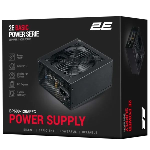 Блок живлення Basic Power 600W 2E (2E-BP600-120APFC) - Фото 9