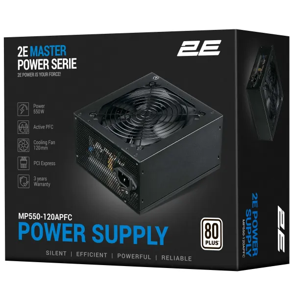 Блок живлення Master Power 550W 2E (2E-MP550-120APFC) - Фото 4