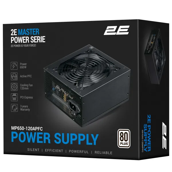 Блок живлення Master Power 650W 2E (2E-MP650-120APFC) - Фото 1