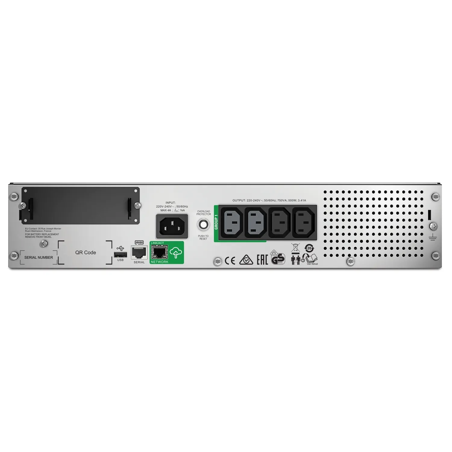 Джерело безперебійного живлення Smart-UPS 750VA APC (SMT750RMI2UC) - Фото 1