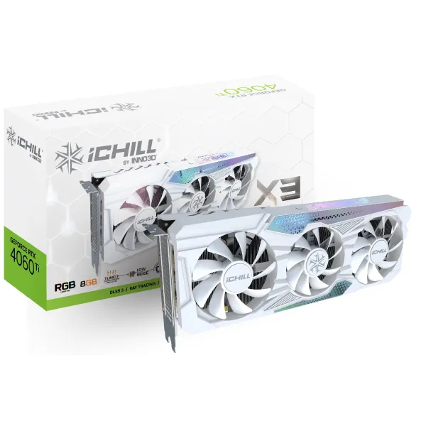 Видеокарта GeForce RTX 4060 Ti 8GB, GDDR6 INNO3D (C406T3-08D6X-17113280)