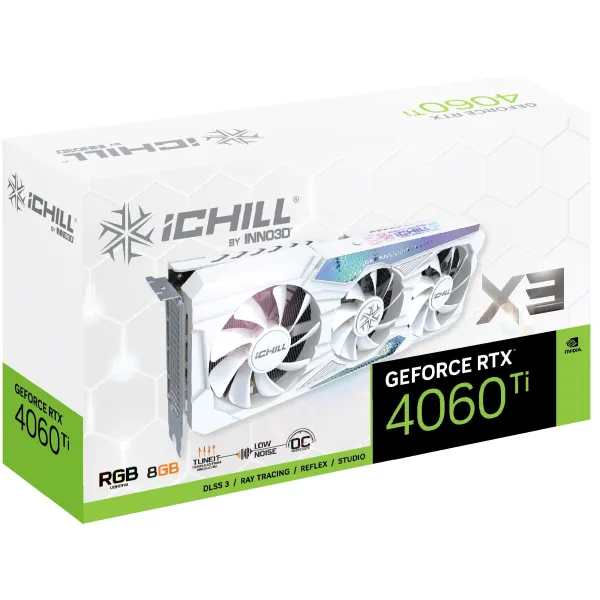 Видеокарта GeForce RTX 4060 Ti 8GB, GDDR6 INNO3D (C406T3-08D6X-17113280) - Фото 3