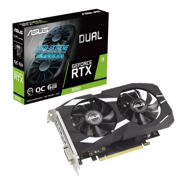 Відеокарта GeForce RTX 3050 6GB, GDDR6 ASUS (90YV0K60-M0NA00) - Фото 9
