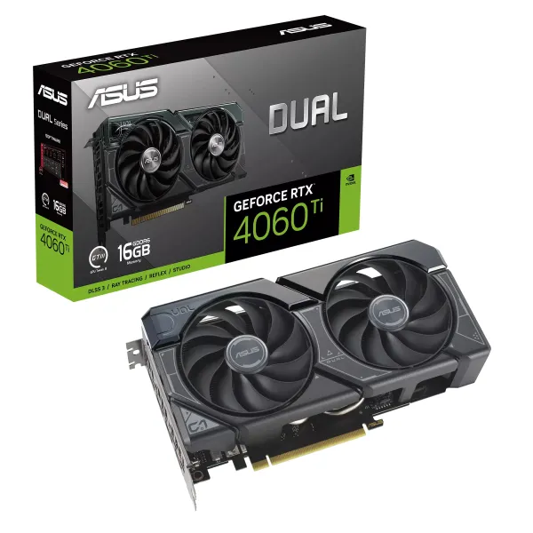 Відеокарта GeForce RTX 4060 Ti 16GB, GDDR6 ASUS (90YV0JH1-M0NA00) - Фото 3