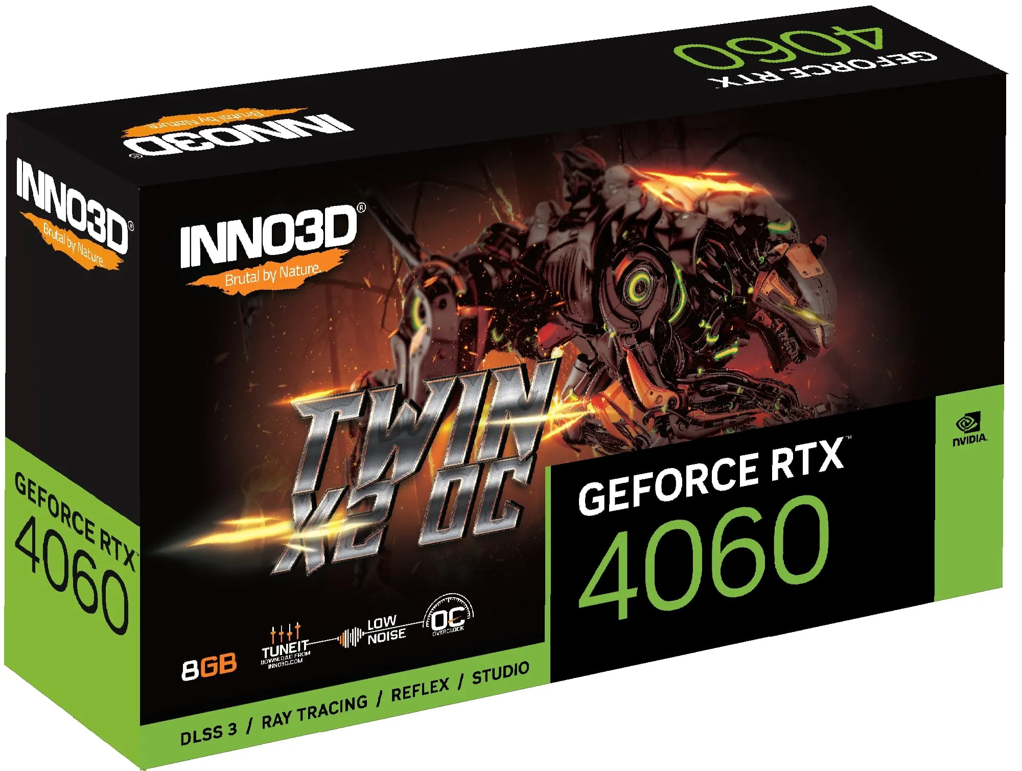 Відеокарта GeForce RTX 4060 8GB, GDDR6 INNO3D (N40602-08D6X-173051N) - Фото 2