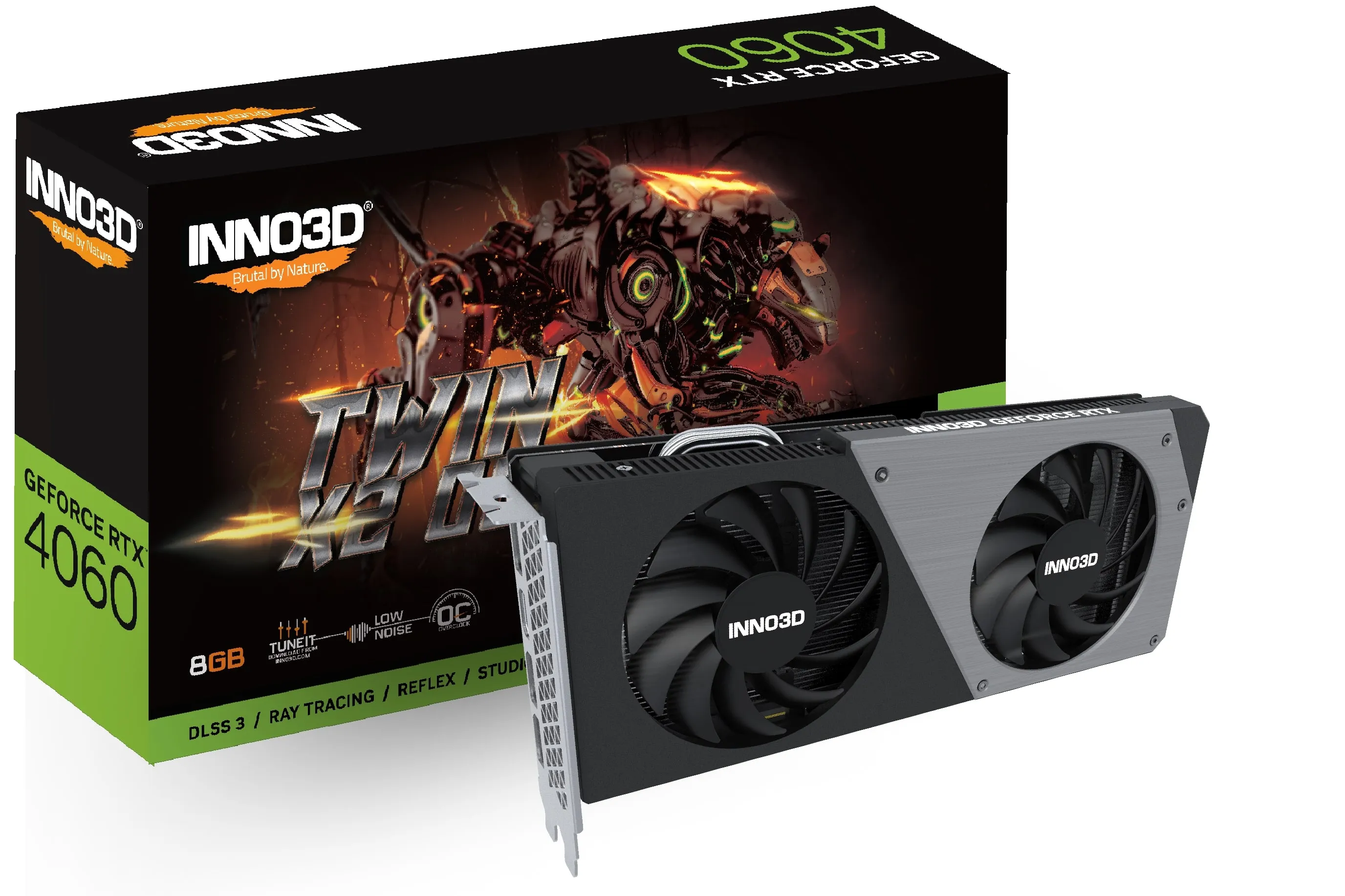 Відеокарта GeForce RTX 4060 8GB, GDDR6 INNO3D (N40602-08D6X-173051N) Відеокарта GeForce RTX 4060 8GB, GDDR6 INNO3D (N40602-08D6X-173051N)