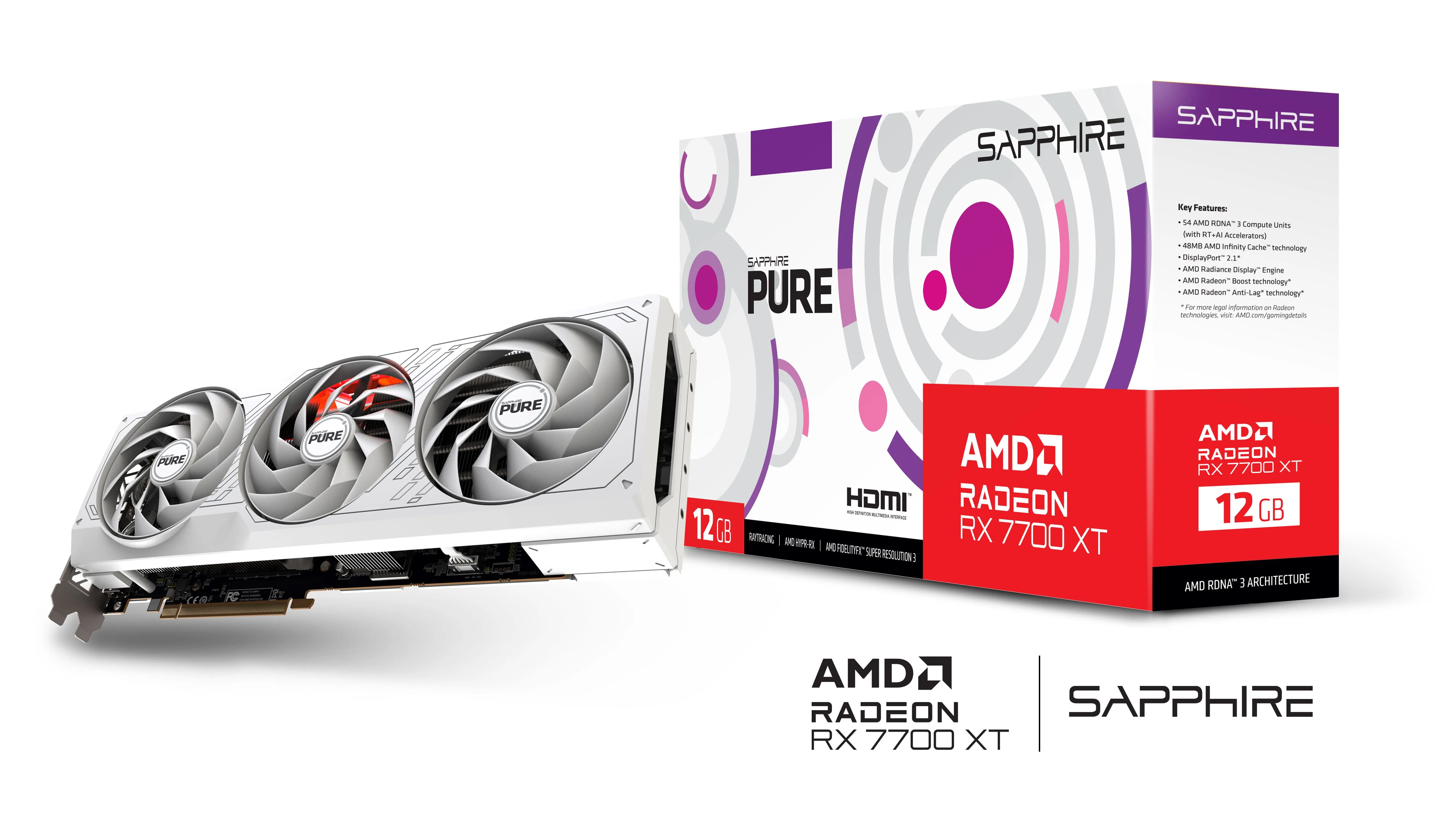 Відеокарта Radeon RX 7700 XT 12GB, GDDR6 Sapphire (11335-03-20G) - Фото 6