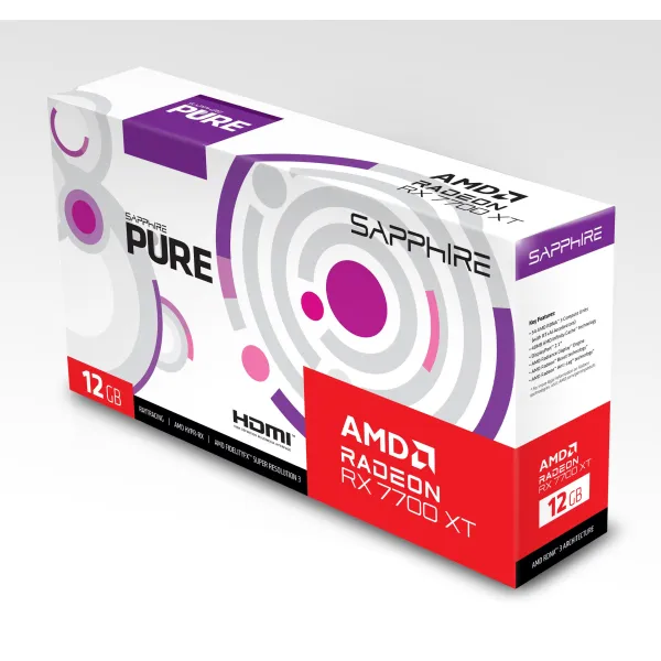 Відеокарта Radeon RX 7700 XT 12GB, GDDR6 Sapphire (11335-03-20G) - Фото 3