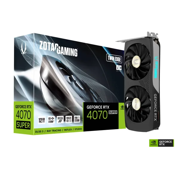 Відеокарта GeForce RTX 4070 SUPER 12GB, GDDR6X ZOTAC (ZT-D40720H-10M) - Фото 3
