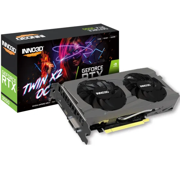 Видеокарта GeForce RTX 3050 8GB, GDDR6 INNO3D (N30502-08D6X-1711VA41) - Фото 3