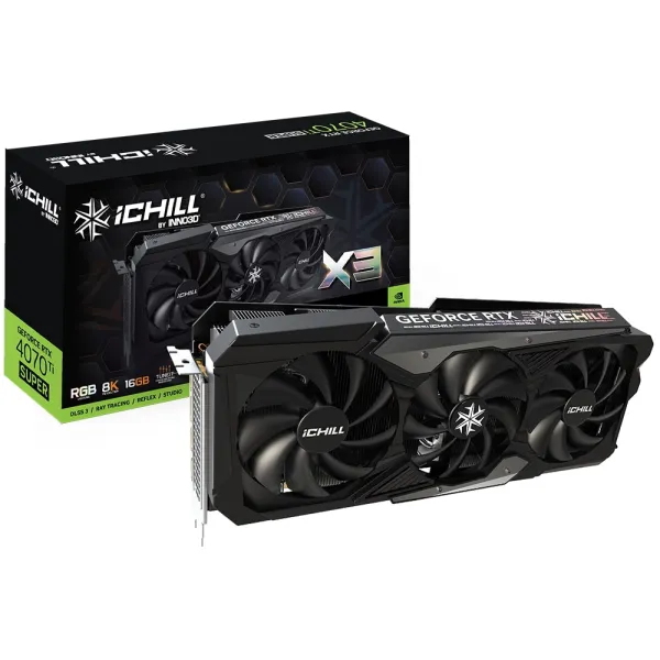 Видеокарта GeForce RTX 4070 Ti Super 16GB, GDDR6X INNO3D (C407TS3-166XX-186148H)