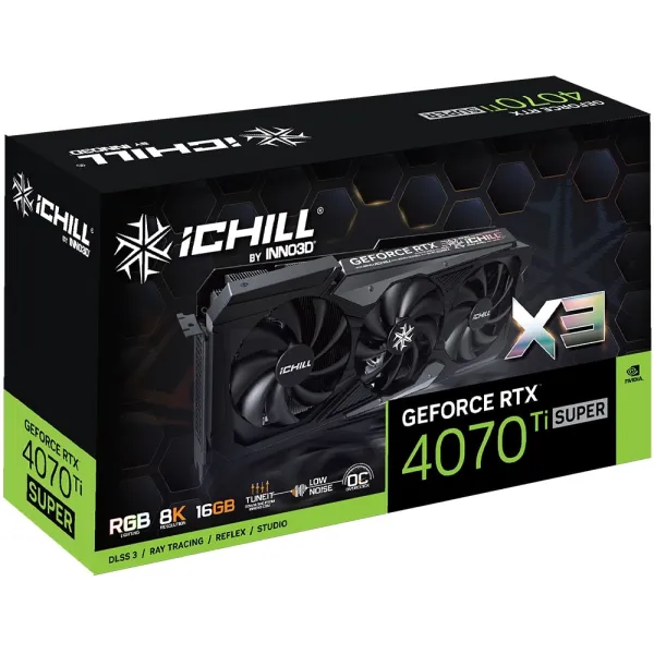 Видеокарта GeForce RTX 4070 Ti Super 16GB, GDDR6X INNO3D (C407TS3-166XX-186148H) - Фото 2