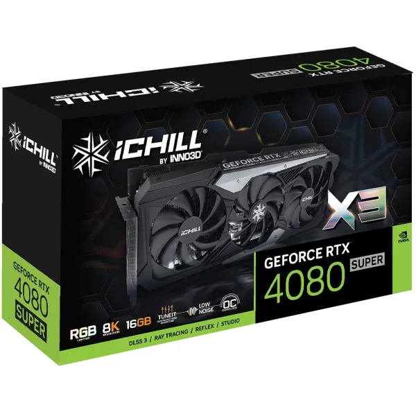 Відеокарта GeForce RTX 4080 Super 16GB, GDDR6X INNO3D (C408S3-166XX-187049H) - Фото 2