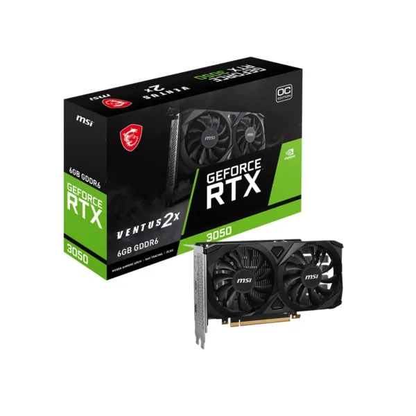 Видеокарта GeForce RTX 3050 6GB, GDDR6 MSI (912-V812-015) - Фото 2