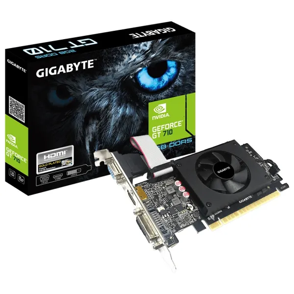 Видеокарта GeForce GT 710 2GB, GDDR5 (GV-N710D5-2GIL) - Фото 3