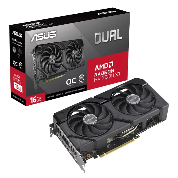 Відеокарта Radeon RX 7600 XT 16GB, GDDR6 ASUS (90YV0K21-M0NA00) - Фото 1