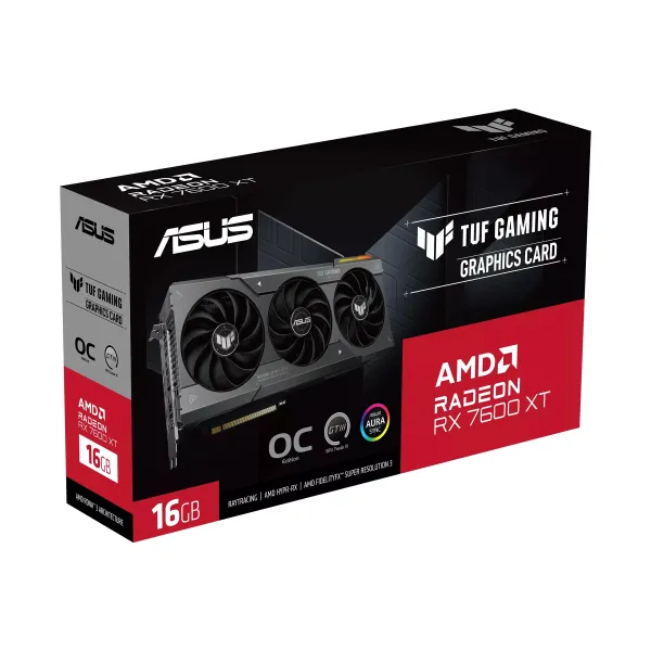 Видеокарта Radeon RX 7600 XT 16GB, GDDR6 ASUS (90YV0K20-M0NA00) - Фото 10