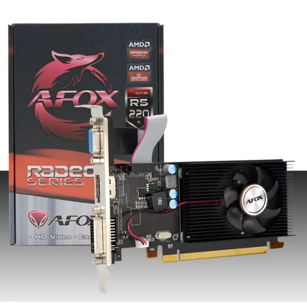 Видеокарта  Radeon R5 220 1GB, GDDR3 AFOX (AFR5220-1024D3L5) - Фото 2