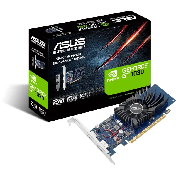 Відеокарта GeForce GT 1030 2GB, GDDR5 ASUS (90YV0AT2-M0NA00) - Фото 1