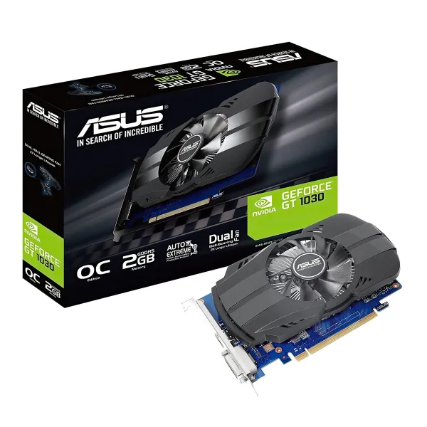 Видеокарта GeForce GT 1030 2GB, GDDR5 ASUS (90YV0AU0-M0NA00) - Фото 1