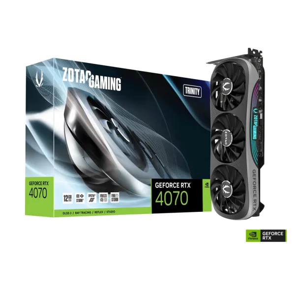 Видеокарта  GeForce RTX 4070 12GB, GDDR6X ZOTAC (ZT-D40700D-10P) - Фото 1