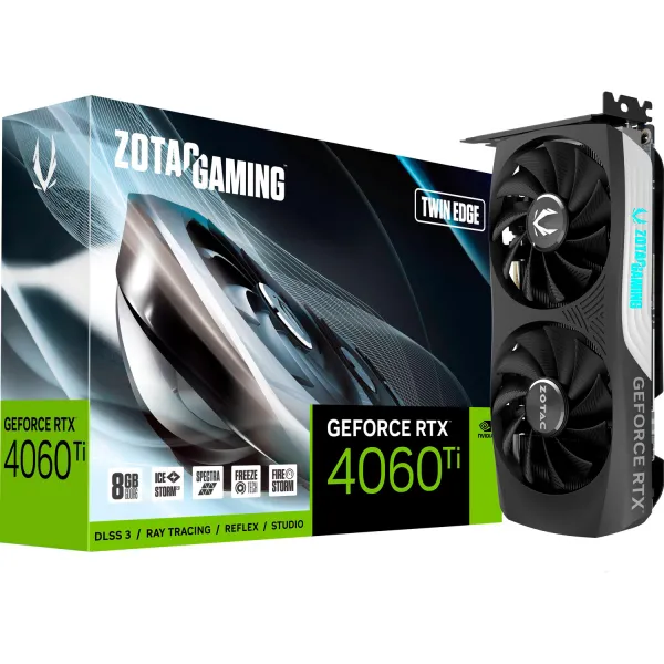 Видеокарта GeForce RTX 4060 Ti 8GB, GDDR6X ZOTAC (ZT-D40610E-10M) - Фото 1