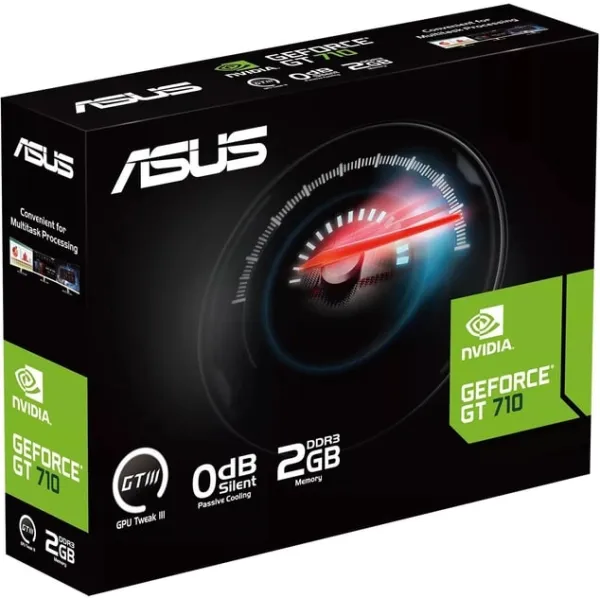 Видеокарта GeForce GT710 2GB, GDDR3 ASUS (90YV0I70-M0NA00) - Фото 1