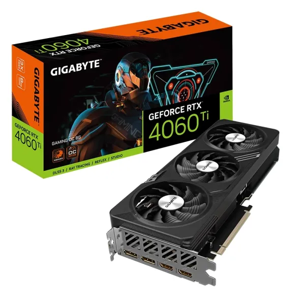 Видеокарта GeForce RTX 4060 Ti 8GB, GDDR6 GIGABYTE (GV-N406TGAMING_OC-8GD) - Фото 1