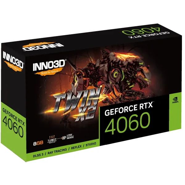 Видеокарта GeForce RTX 4060 8GB, GDDR6 INNO3D (N40602-08D6-173051N) - Фото 2