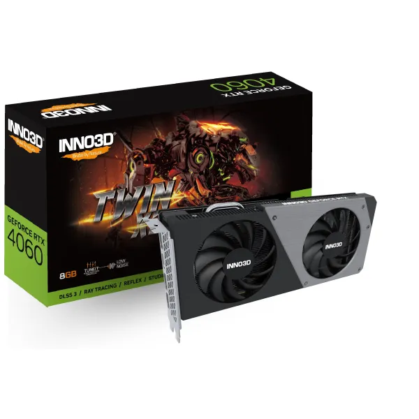 Видеокарта GeForce RTX 4060 8GB, GDDR6 INNO3D (N40602-08D6-173051N)