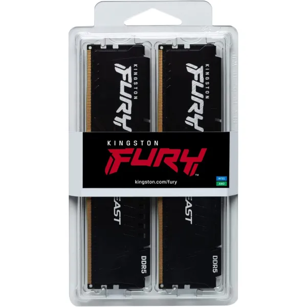 Пам'ять ПК 16GB KIT (8GBx2), DDR5 Kingston (KF556C40BBK2-16) - Фото 4