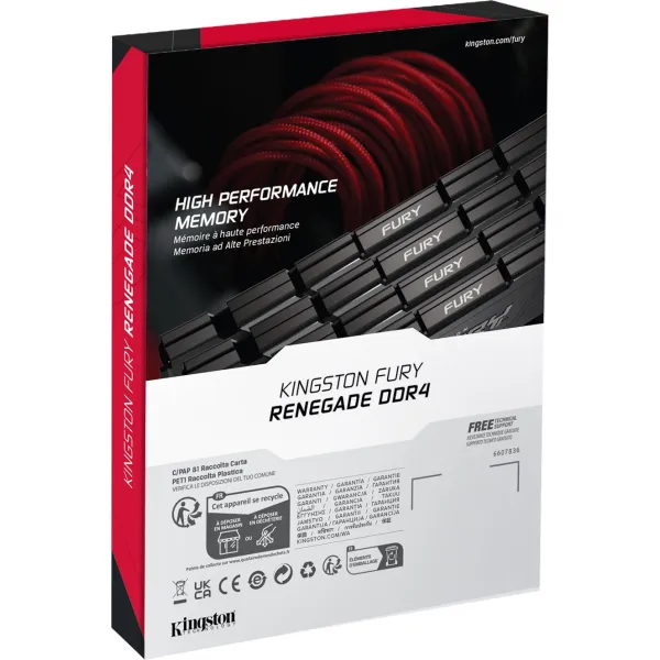 Память ПК 8GB, DDR4 Kingston (KF432C16RB2/8) - Фото 7
