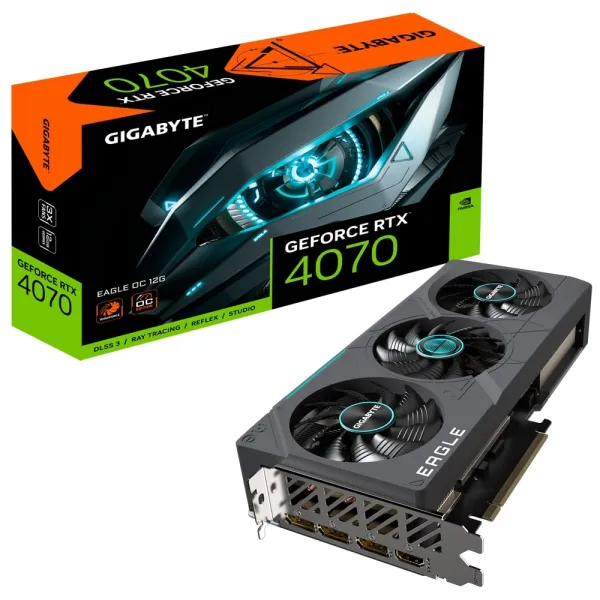Видеокарта  GeForce RTX 4070 12GB, GDDR6X GIGABYTE (GV-N4070EAGLE_OC-12GD) - Фото 4