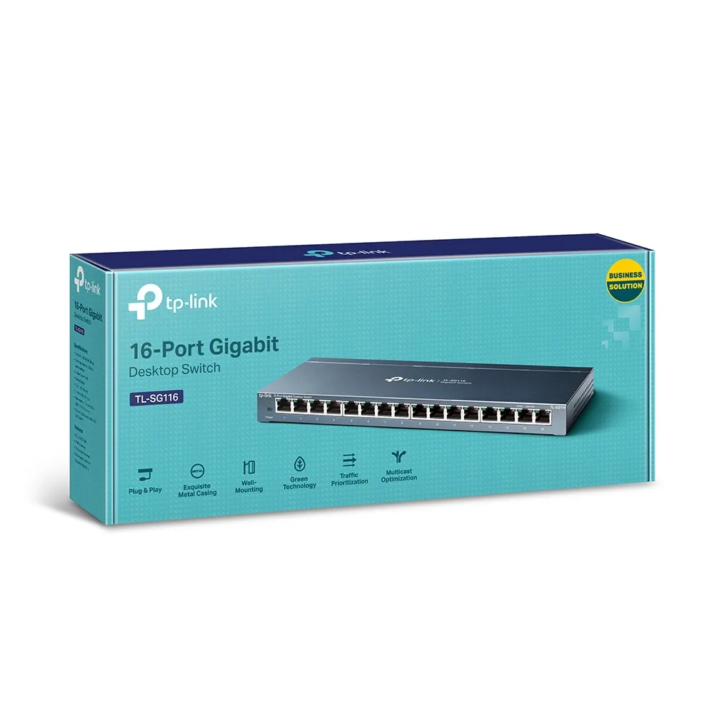 Комутатор мережевий TL-SG116 TP-Link (TL-SG116) - Фото 2