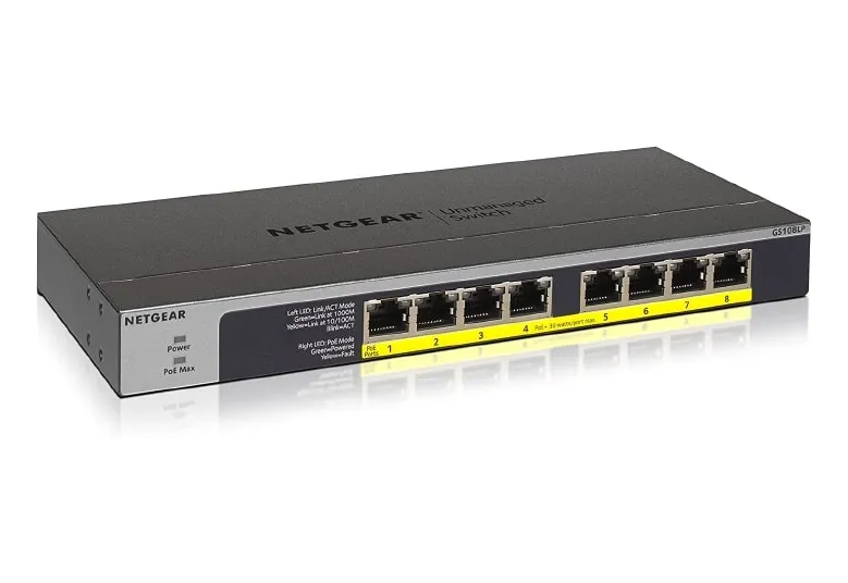 Коммутатор сетевой GS108LP Netgear (GS108LP-100EUS) - Фото 3