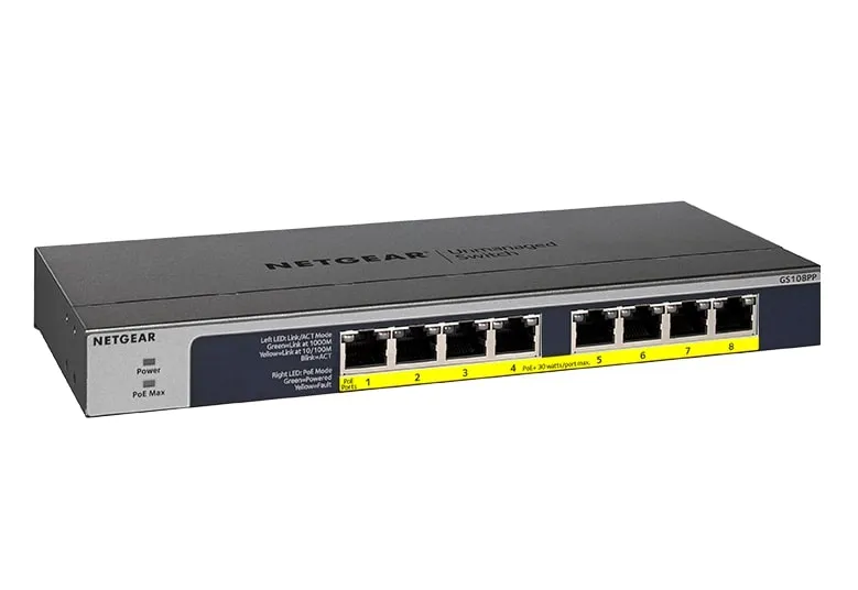 Коммутатор сетевой GS108PP Netgear (GS108PP-100EUS) - Фото 3