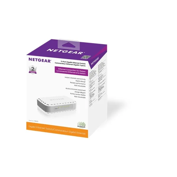 Коммутатор сетевой GS605 5xGE Netgear (GS605-400PES) - Фото 3