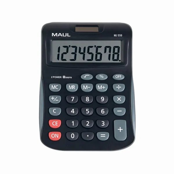 Калькулятор настільний 8 розрядів, чорний MJ550 Maul (7263490) - Фото 2