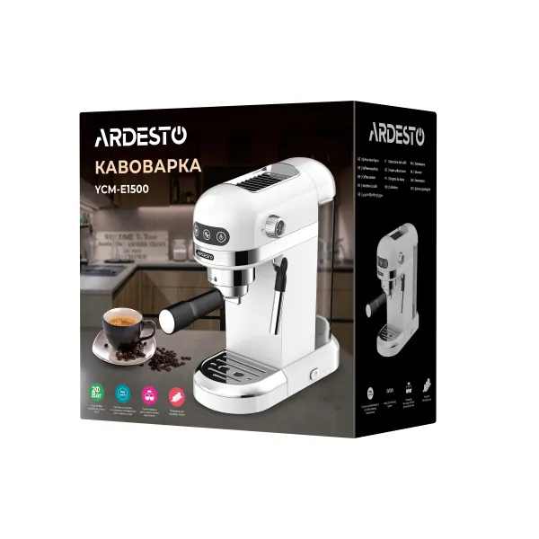 Кофеварка рожковая YCM-E1500 Ardesto (YCM-E1500) - Фото 12