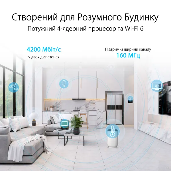 Маршрутизатор RT-AX59U AX4200 Asus (90IG07Z0-MO3C00) - Фото 10