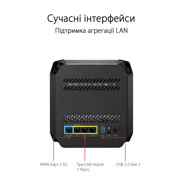 Маршрутизатор WiFi-Mesh ROG Rapture GT6 AX10000 Asus (90IG07F0-MU9A10) - Фото 9