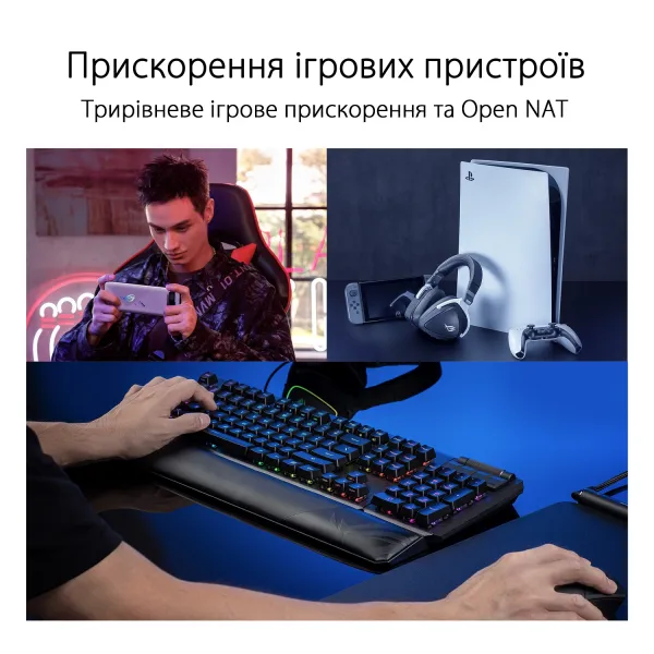 Маршрутизатор WiFi-Mesh ROG Rapture GT6 AX10000 Asus (90IG07F0-MU9A30) - Фото 4
