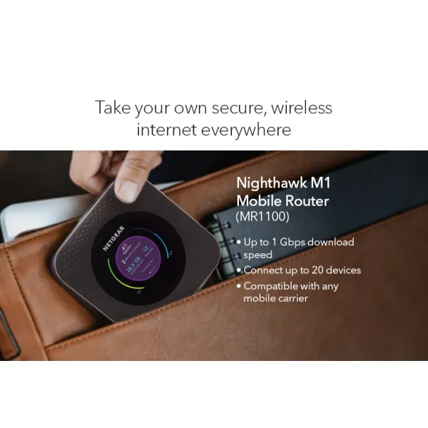 Маршрутизатор мобільний MR1100 Nighthawk M1 4G/LTE Netgear (MR1100-100EUS) - Фото 12