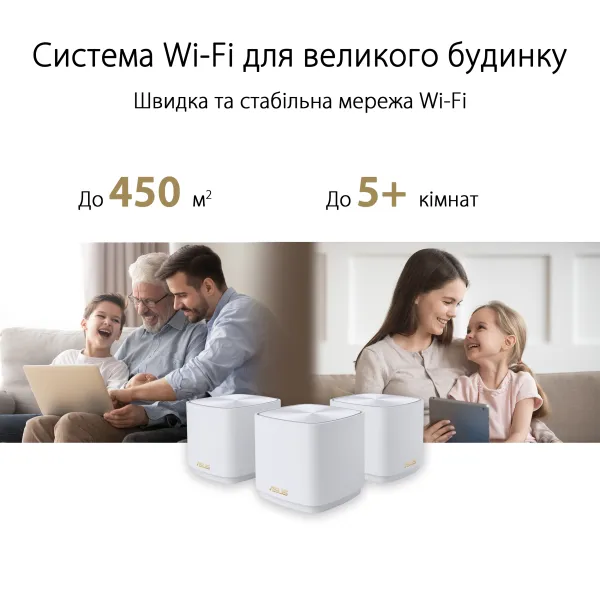 Маршрутизатор WiFi-Mesh ZenWiFi XD4 AX1800 Asus (90IG05N0-MO3RH0) - Фото 5