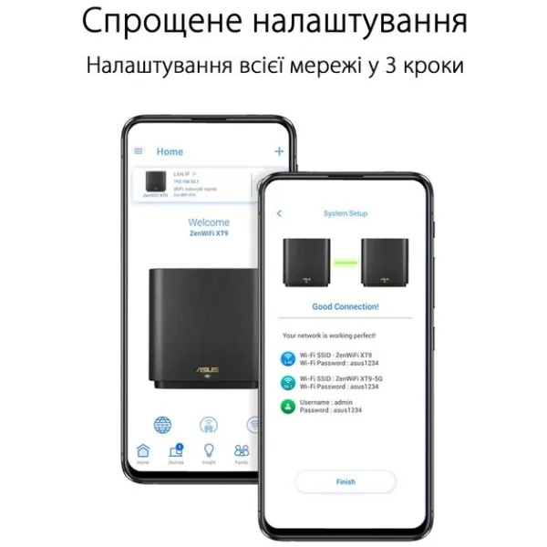 Маршрутизатор WiFi-Mesh ZenWiFi XT9 AX7800 Asus (90IG0740-MO3B40) - Фото 8