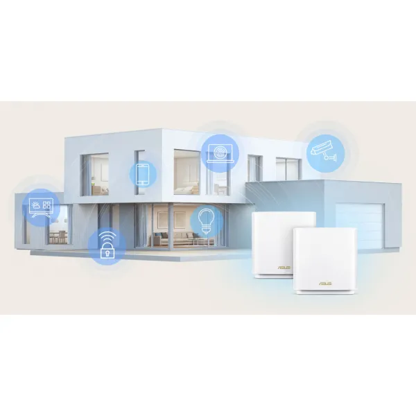 Маршрутизатор WiFi-Mesh ZenWiFi XT9 AX7800 Asus (90IG0740-MO3B30) - Фото 11
