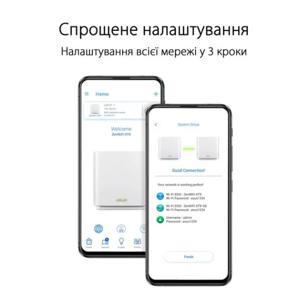 Маршрутизатор WiFi-Mesh ZenWiFi XT9 AX7800 Asus (90IG0740-MO3B60) - Фото 4