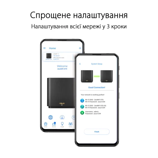 Маршрутизатор WiFi-Mesh ZenWiFi XT9 AX7800 Asus (90IG0740-MO3B50) - Фото 8