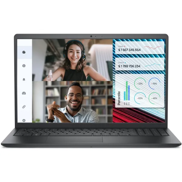 Ноутбук Vostro 3520 15.6" FHD AG, Intel i7-1255U, 8GB, F512GB, UMA, Lin, черный Dell (N1608PVNB3520GE_UBU) - Фото 3